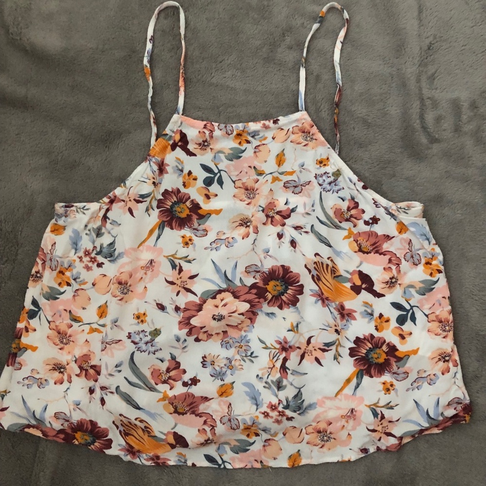 White floral top